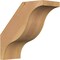 Ekena Millwork 3 1/2"W x 8"D x 8"H Funston Smooth Knee Brace, Western Red Cedar BRC04X08X08FST00SWR - alternate 1